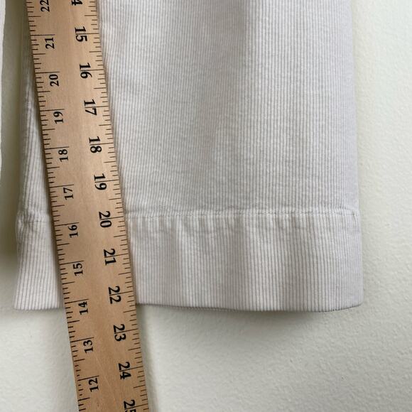 Maeve Colette Cropped Wide Leg Corduroy Pants Size 26P Cream Anthropologie - Picture 13 of 13